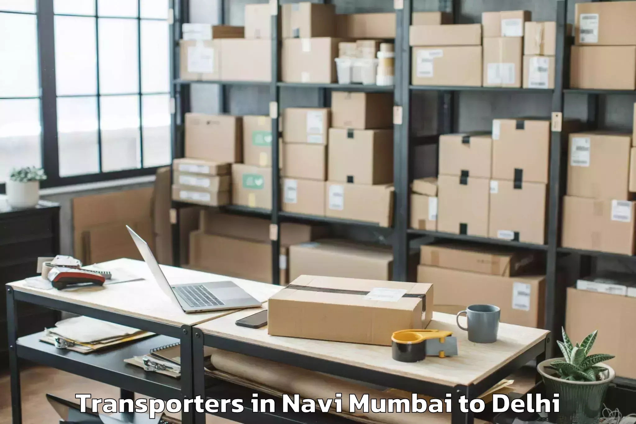 Top Navi Mumbai to University Of Delhi New Delhi Transporters Available